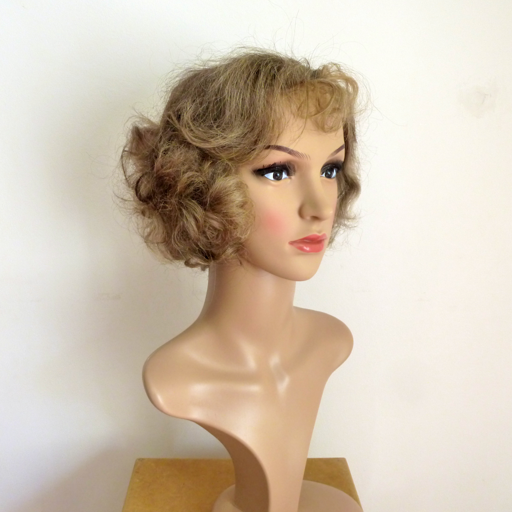 Damenperücke grau-natur Echthaar