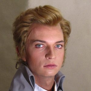 Herrenperücke blond Vampir