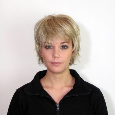 Blonde Kurzhaarperücke Typ Meg Ryan